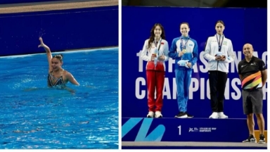 Көркем жүзу: Азия чемпионатында қазақстандық қыздар екі алтын медаль жеңіп алды