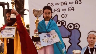 Сүйінші: 7 жастағы қазақ қызы шахматтан әлем чемпионы атанды
