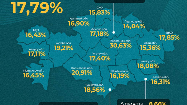 Қазақстандықтардың 17,79 пайызы референдумда дауыс берді