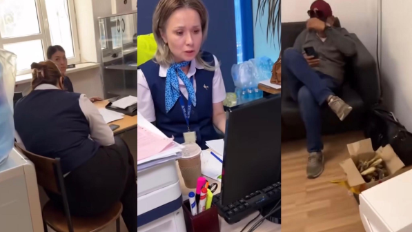 SCAT-тан тосын сый: Жүгі жоқ жолаушыны бөтен балық үшін тергеп жатыр (ВИДЕО)