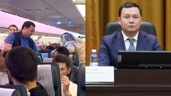 Ұшақтағы жолаушыны аман алып қалды: Атырау денсаулық сақтау басқармасының басшысы есінен танып қалған адамды құтқарып қалды (ВИДЕО)
