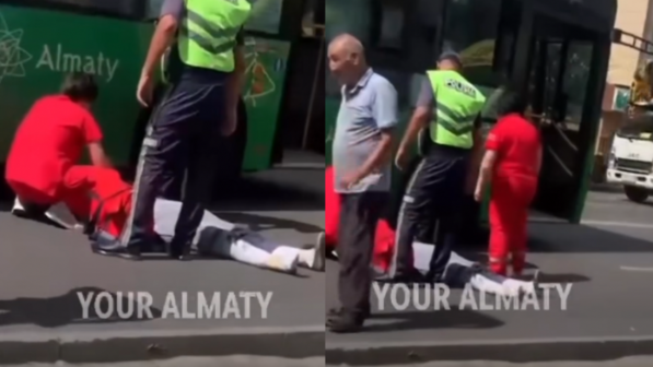 Жантүршігерлік апат: Алматыда автобус егде әйелді қағып өлтірді (ВИДЕО)