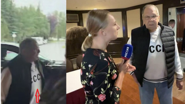 “СССР деген жазуы бар жейде киген” - Ресейлік Министр Америкада ерекше киімімен көзге түсті (ВИДЕО)
