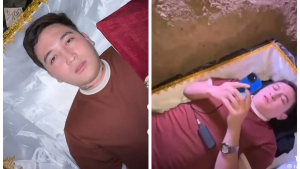 Контент үшін істеген: Алматыда блогер TikTok-та тікелей эфирде өзін жерге тірідей көміп тастады (ВИДЕО)