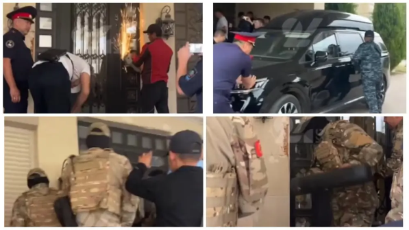 Қырғызстанда полиция экс-президент Атамбаевтың отбасын үйінен күштеп шығарды (ВИДЕО)