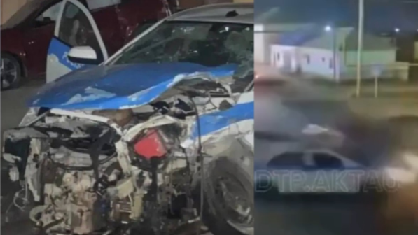 “17 жасар жүргізуші полиция көлігімен соғысқан” - Бейнеудегі адам шошырлық апат туралы сұмдық ақпарат шықты (ВИДЕО)