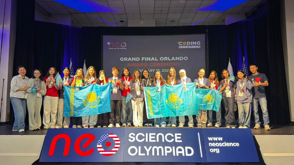 Еліміздің дарынды оқушылары Америкадағы олимпиадада жеңімпаз атанды