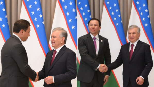 “Ортақ жобаларды жүзеге асыруға дайын”: Геннадий Головкин Өзбекстан президентімен кездесті