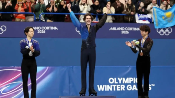 "Италия төрінде әнұранымыз әуеледі". Қазақстандық мәнерлеп сырғанаушы Михаил Шайдоров Қысқы Олимпиада чемпионы атанды