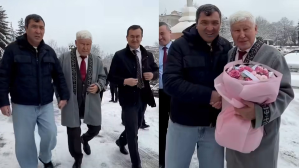 «Ағамызға тосын сый»: Белгілі кәсіпкер Асқар Жұмаділдаевқа ерекше тарту жасады (ВИДЕО)