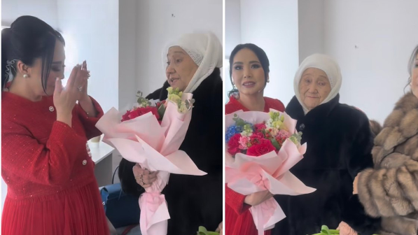 «Гүлдей жайнап жүрсін!»: Димаш Құдайбергеннің әжесі Қарақат Әбілдинаның қызына ақ батасын берді