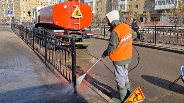 Астанада көктемгі жалпы тазалық жұмысы жүріп жатыр