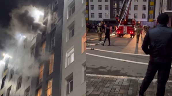 “Оқиғаның мән-жайы анықталуда”: Астанада тағы бір тұрғын үй кешенінде өрт шықты