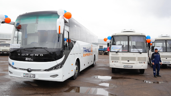 Ұлытау және Қарағанды өңірлеріне Қазақмыстан 90 жаңа автобус жеткізілді