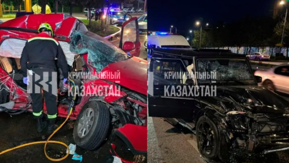 «Екі бойжеткен қаза тапты»: Алматыда жантүршігерлік жол апаты болды (ВИДЕО)