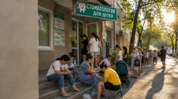 Ақтөбеде тіс емханасына жиналған халықтың нөпірі жаға ұстатты (ВИДЕО)