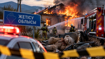Қаралы хабар: Жетісу облысында үш бүлдіршін өрттен көз жұмды